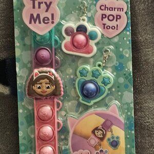 Gabby's Dollhouse Bracelet, Charms Jewelry Pop Eeze Activity Sensory Toy - NEW